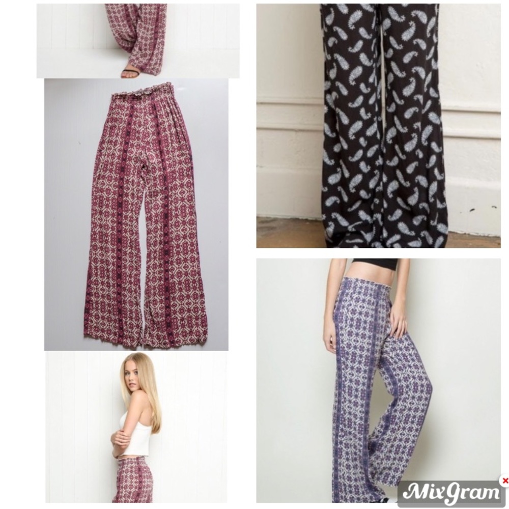 3 PAIRS of Brandy Melville Palazzo Pants